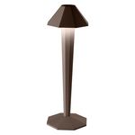 Lumisky Lampe de table sans fil LED KRYPTON Marron Aluminium H33,5cm