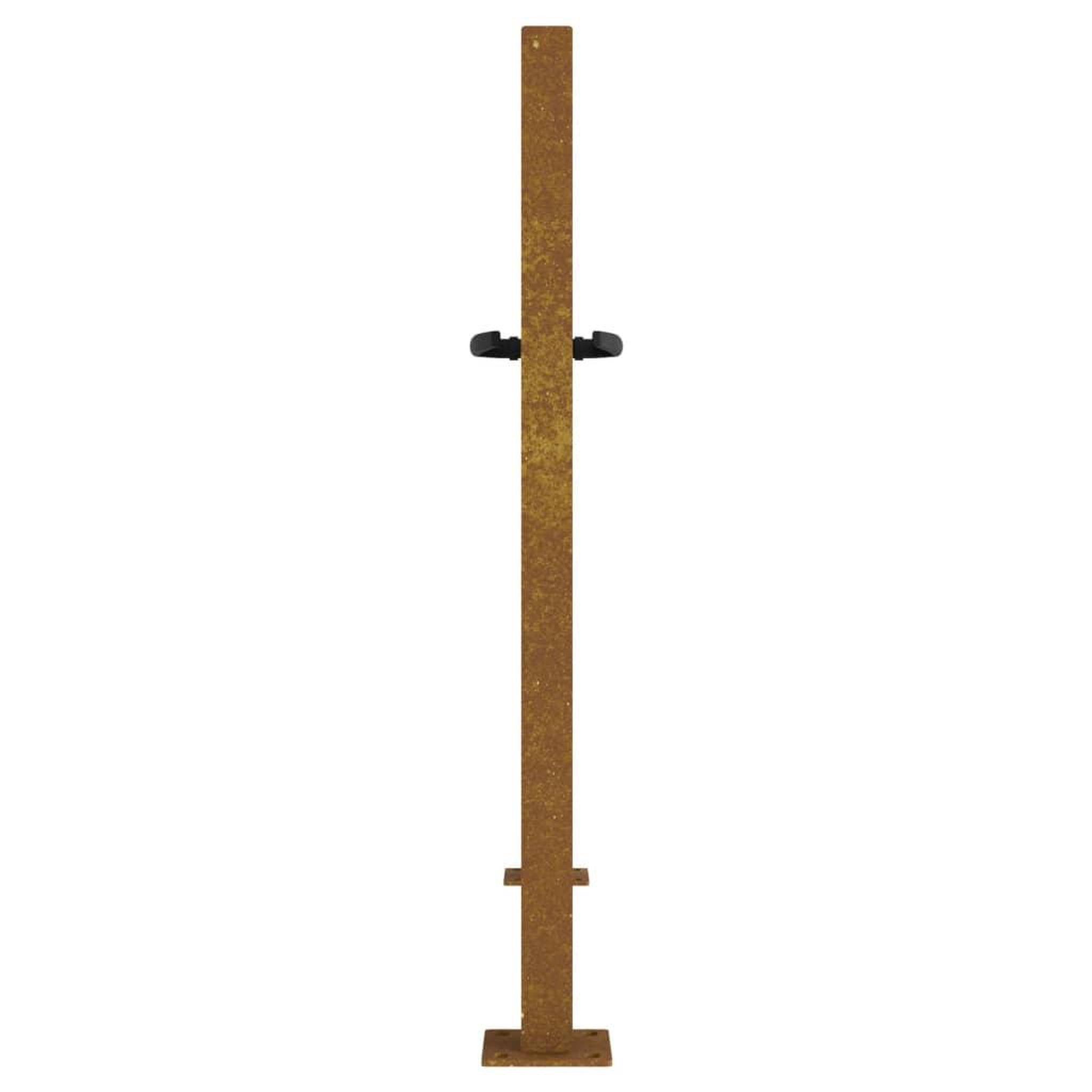 Voir la diapositive 5 : VIDAXL Portail de jardin 105x105 cm acier corten conception d'herbe