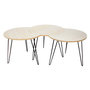 Voir la diapositive 3 : The Home Deco Factory 3 Tables Scandinaves - Diam. 45 cm