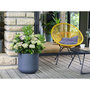 Voir la diapositive 2 : Eda Pot de fleurs rond en plastique Graphit Up anthracite - Ø 50 cm - Eda