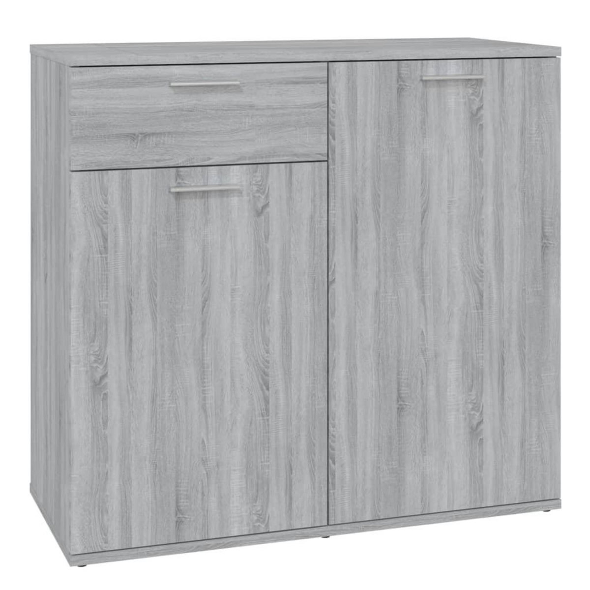 VIDAXL Buffet Sonoma gris 80x36x75 cm Bois d'ingenierie