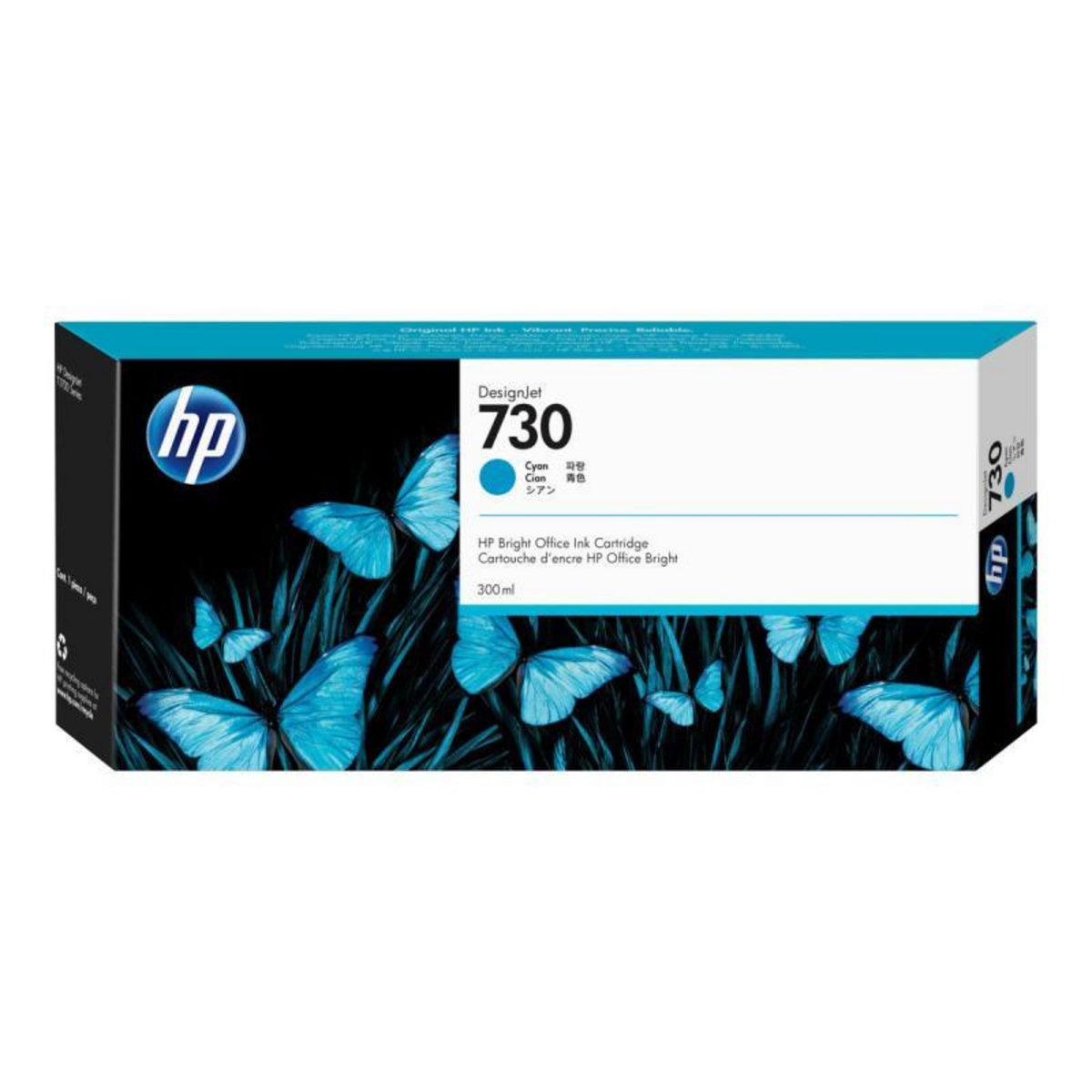 HP HP Ink No 730 HP730 HP 730 Cyan Cartridge (P2V68A)