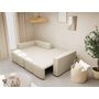 Voir la diapositive 3 : BEST MOBILIER Daryl - canapé d'angle réversible 4 places convertible avec coffre en tissu texturé