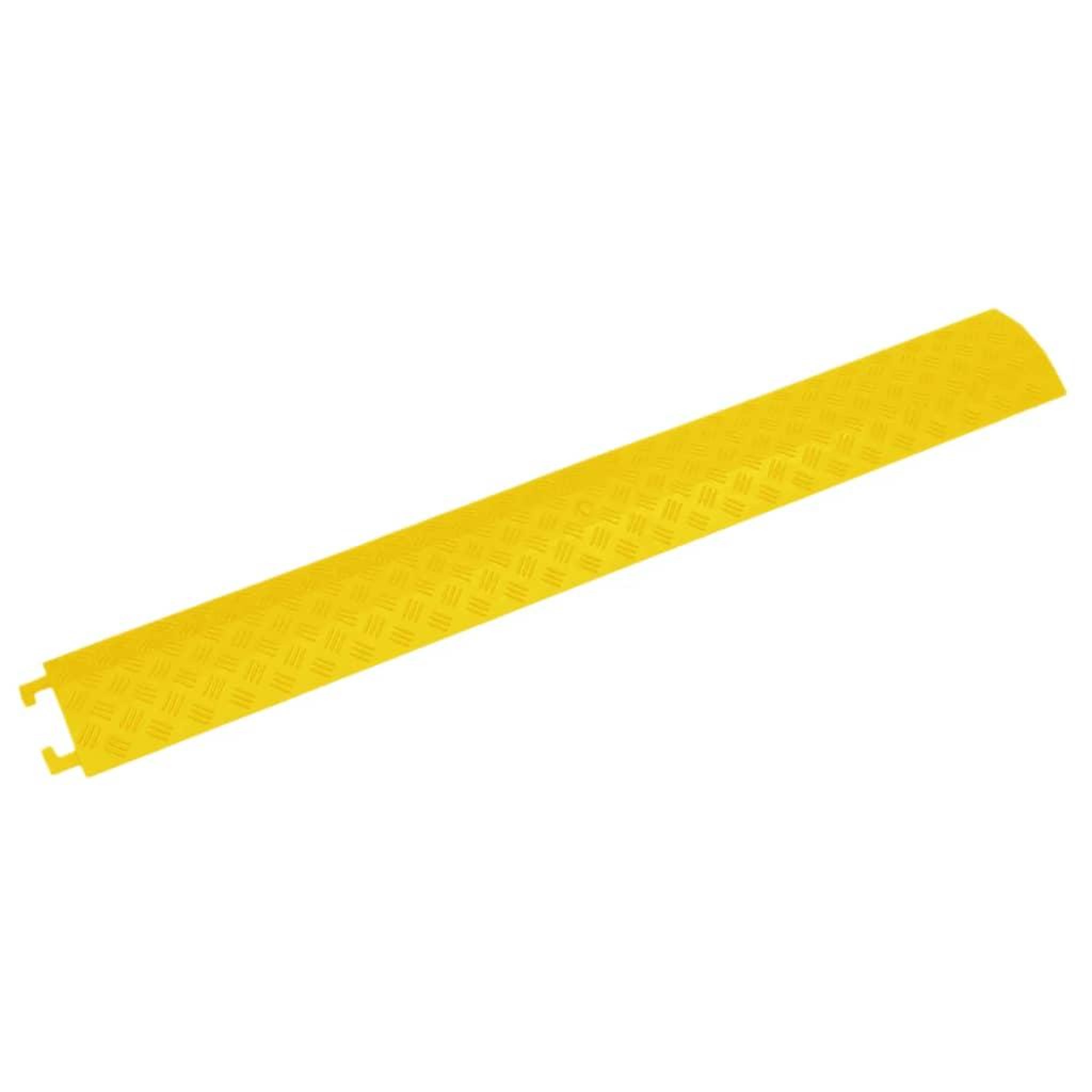 Voir la diapositive 2 : VIDAXL Rampes de protection de cable 2 pcs 98,5 cm Jaune