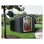 Voir la diapositive 2 : Habitat et Jardin Abri de jardin métal -  Vegas  - 2,7 m² avec gouttière - Gris