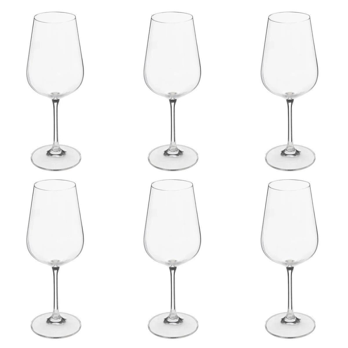 SECRET DE GOURMET Lot de 6 Verres à Vin  Lena  36cl Transparent