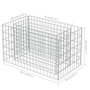 Voir la diapositive 6 : VIDAXL Lit sureleve a gabion Acier galvanise 90x50x50 cm