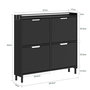 Voir la diapositive 3 : SOBUY Armoire à chaussures pliante Noir 97x46x93cm FSR100-E-SCH