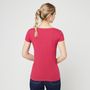 Voir la diapositive 2 : INEXTENSO T-shirt manche courte fushia uni femme