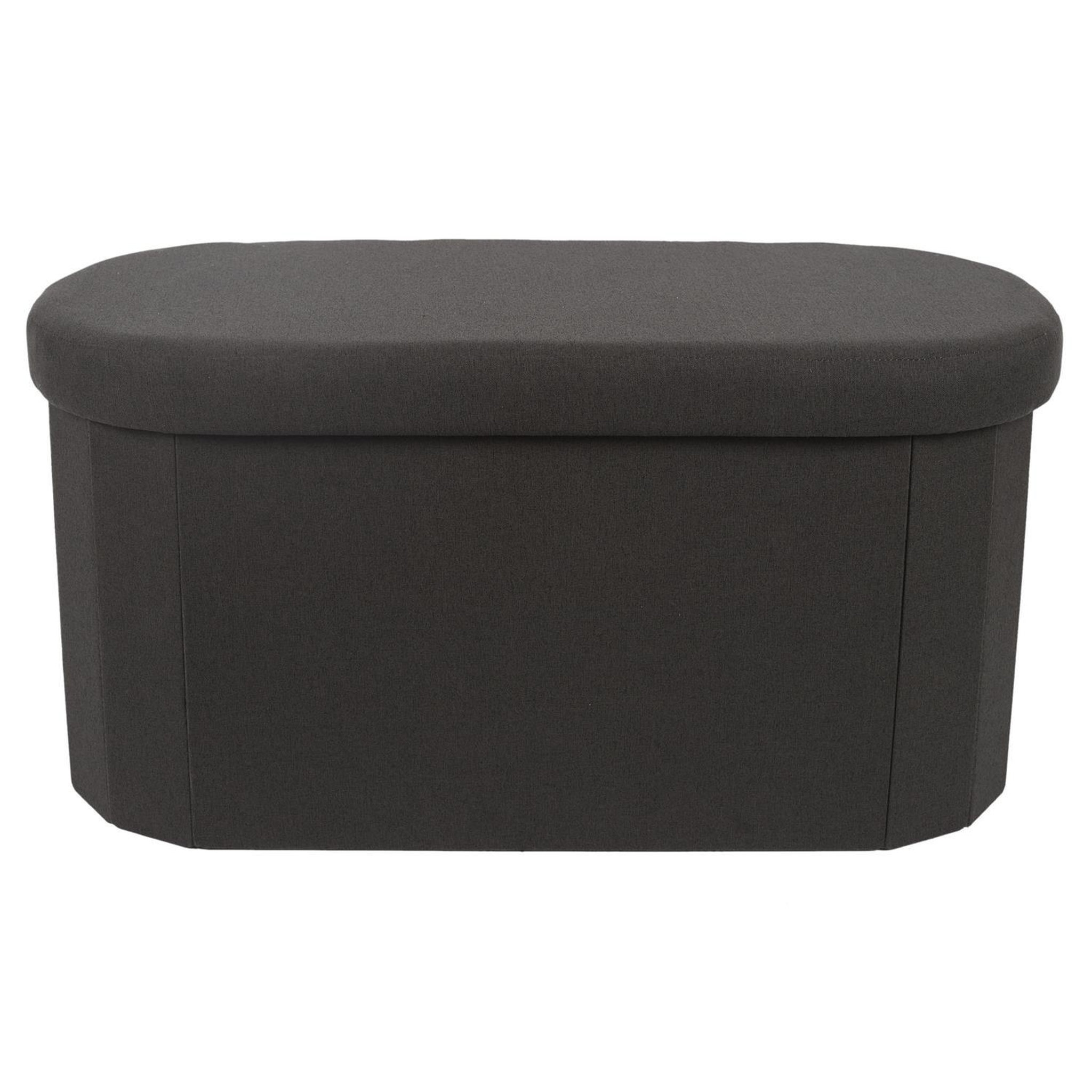 The Home Deco Factory Banc coffre de rangement pliable - noir