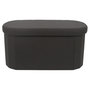 Voir la diapositive 1 : The Home Deco Factory Banc coffre de rangement pliable - Noir