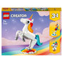 Voir la diapositive 1 : LEGO Creator 31140 - La licorne magique, Jouet Transformable, Hippocampe en Paon en Arc-en-Ciel avec Licorne