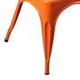 Voir la diapositive 4 : Paris Prix Lot de 4 Chaises en Métal  Isak  85cm Orange