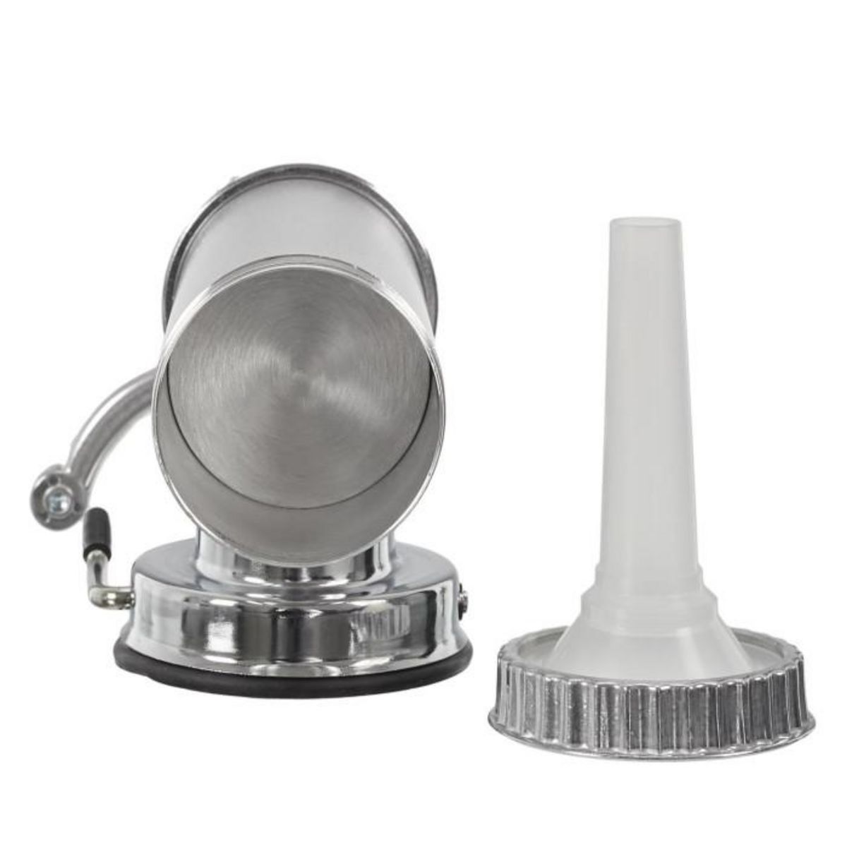 Paris Prix Machine à Saucisse 3 Embouts  Poussoir  54cm Argent