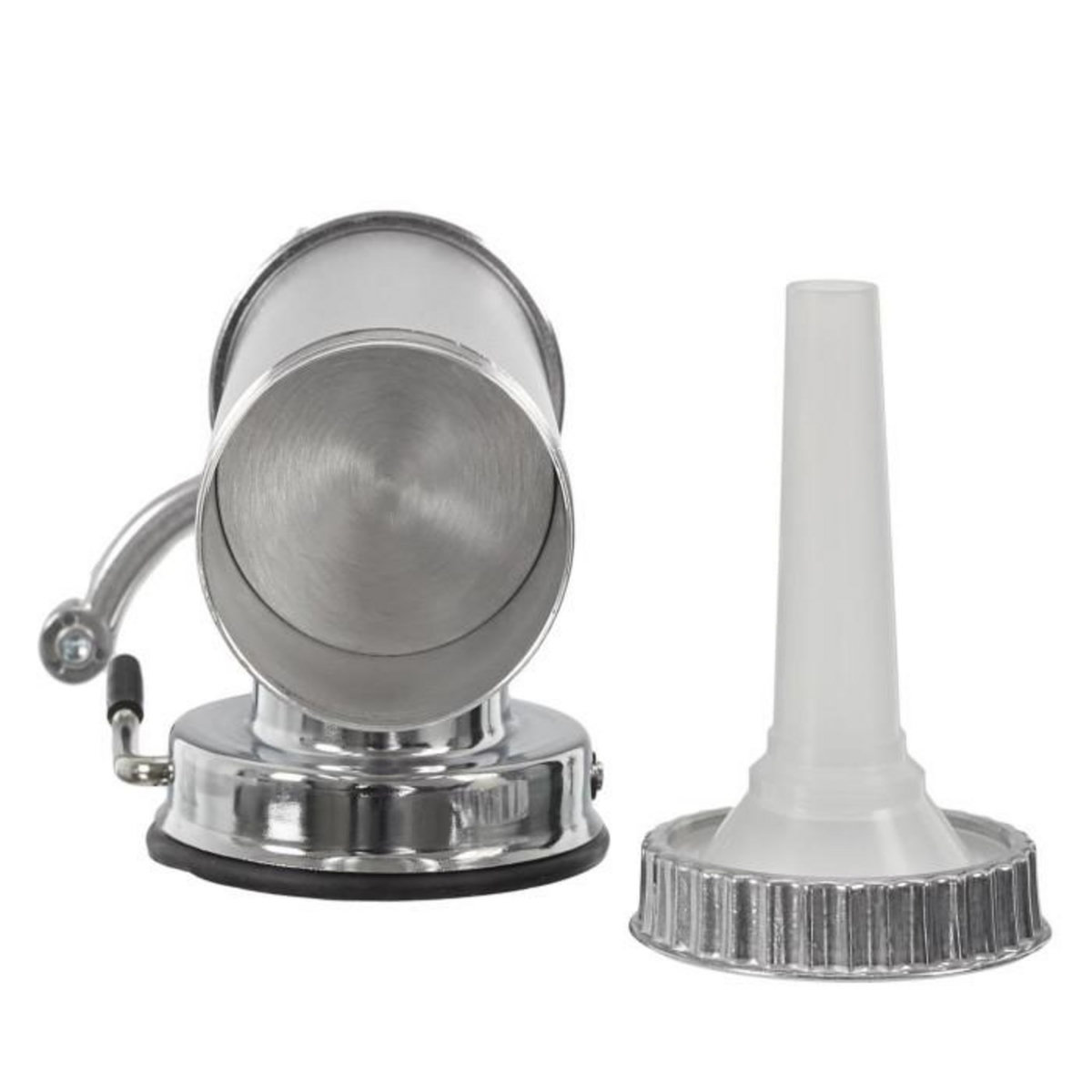 Paris Prix Machine à Saucisse 3 Embouts  Poussoir  54cm Argent