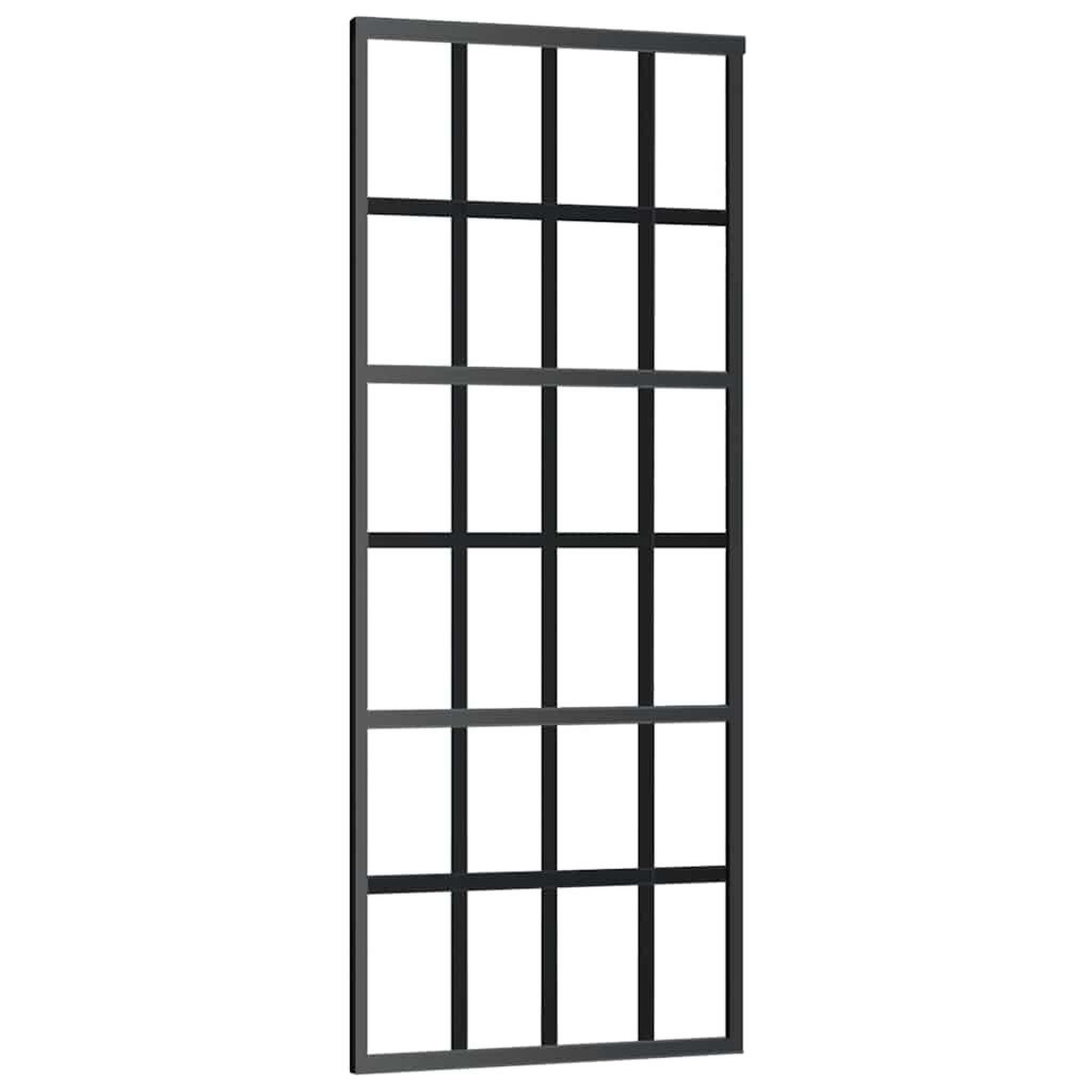 Voir la diapositive 5 : VIDAXL Porte coulissante kit de quincaillerie noir 76x205 cm verre ESG