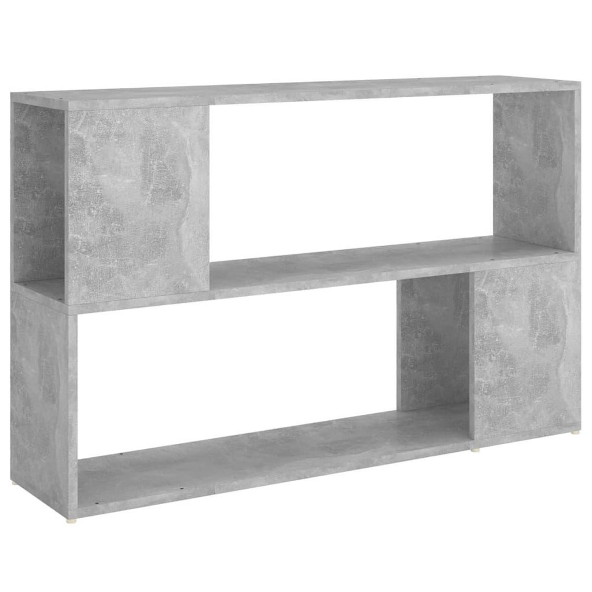 VIDAXL Bibliotheque Gris beton 100x24x63 cm Bois d'ingenierie