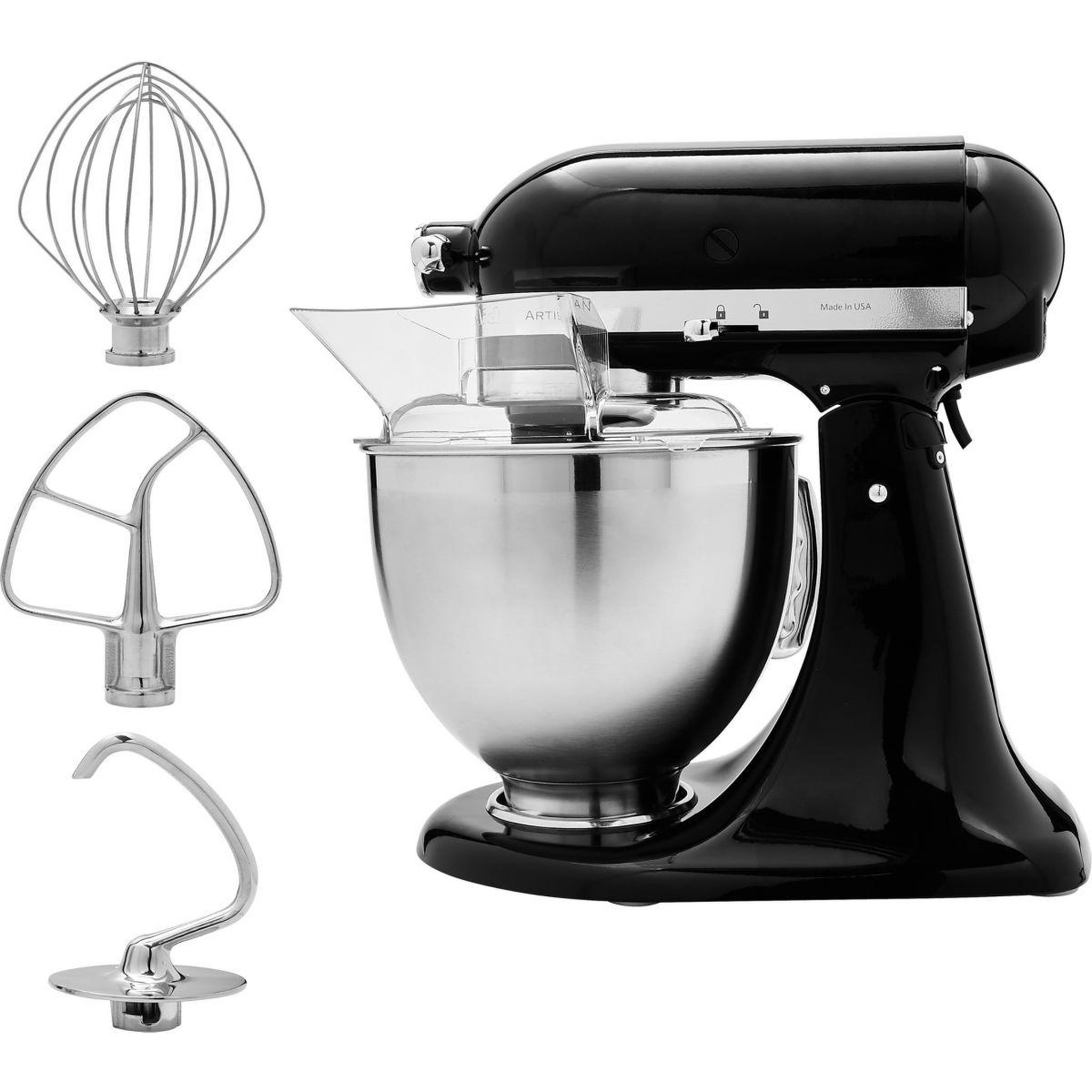 Voir la diapositive 5 : KitchenAid Robot pâtissier 5KSM185PSEOB Artisan Noir