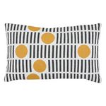 ATMOSPHERA Coussin Déco Jacquard Chenillé  Kubus  30x50cm Noir & Blanc