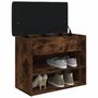 Voir la diapositive 4 : VIDAXL Banc a chaussures chene fume 62x32x50 cm bois d'ingenierie