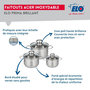 Voir la diapositive 3 : ELO Ensemble de 2 Poêles de cuisson 20 et 24 cm et 3 faitouts 12, 14 et 16 cm Elo Prima Brillant