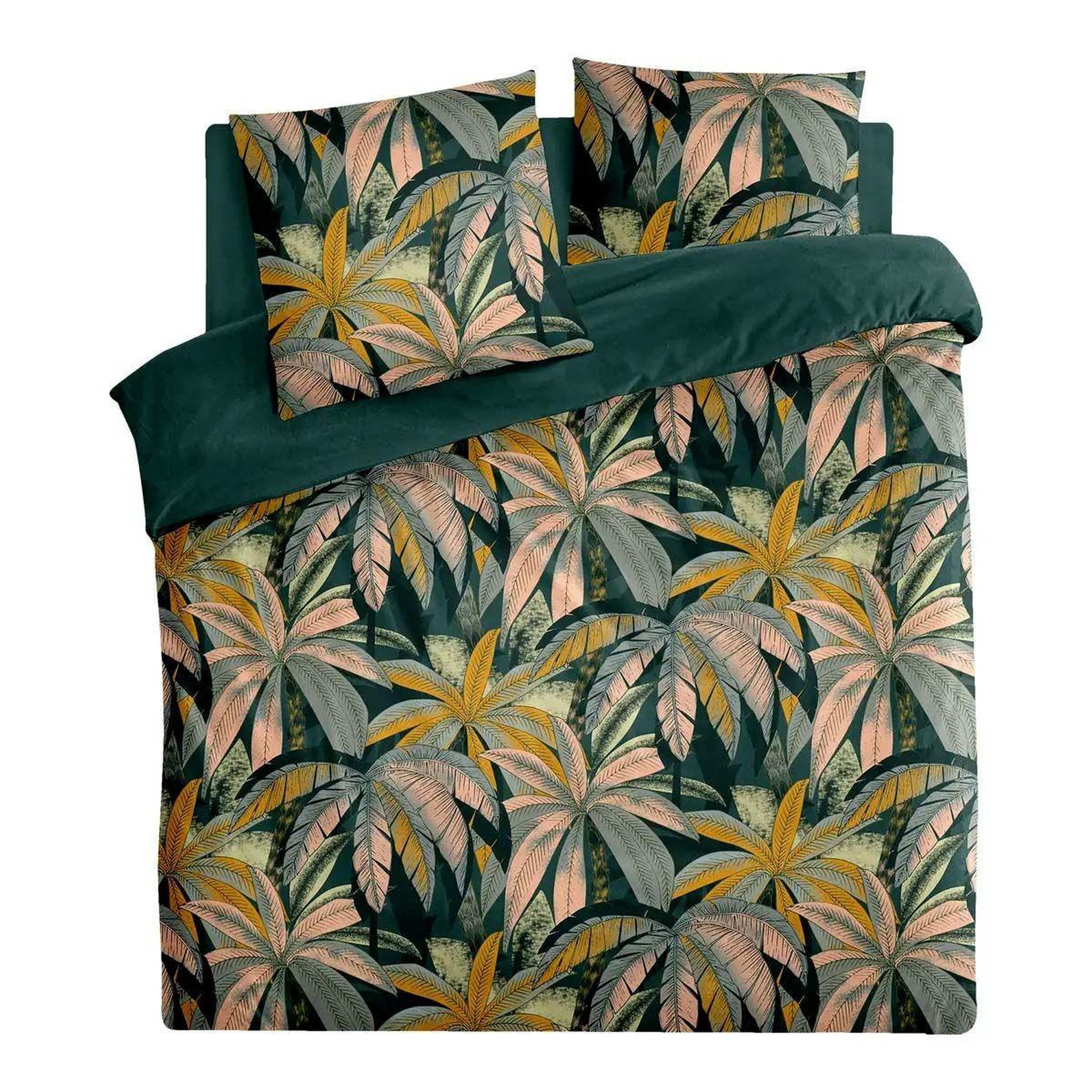 ATMOSPHERA Parure de lit  laguna  240x220cm bleu canard