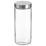 FIVE Bocal en Verre  Guy  2L Transparent & Argent