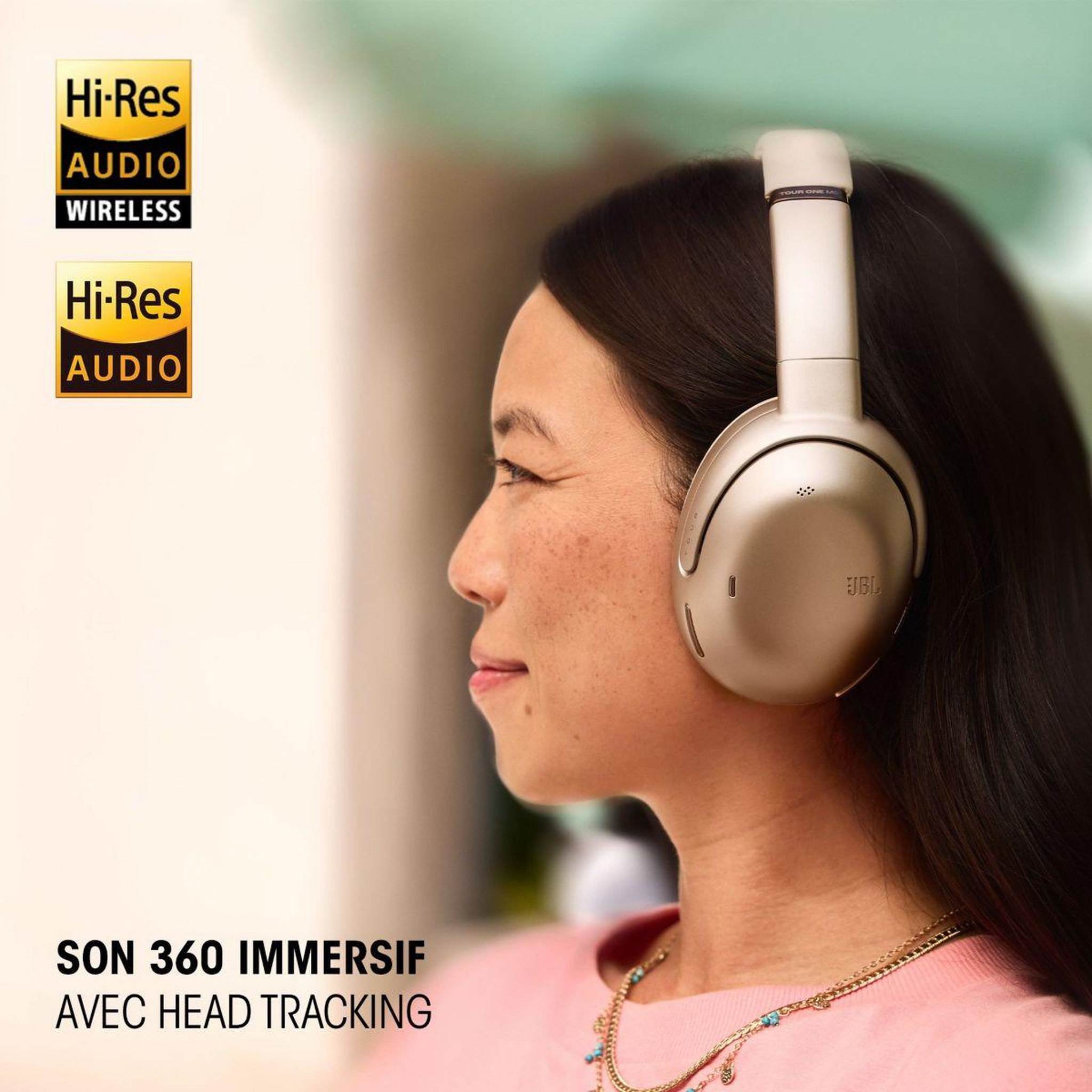Voir la diapositive 4 : JBL Casque Tour One M3 Champagne
