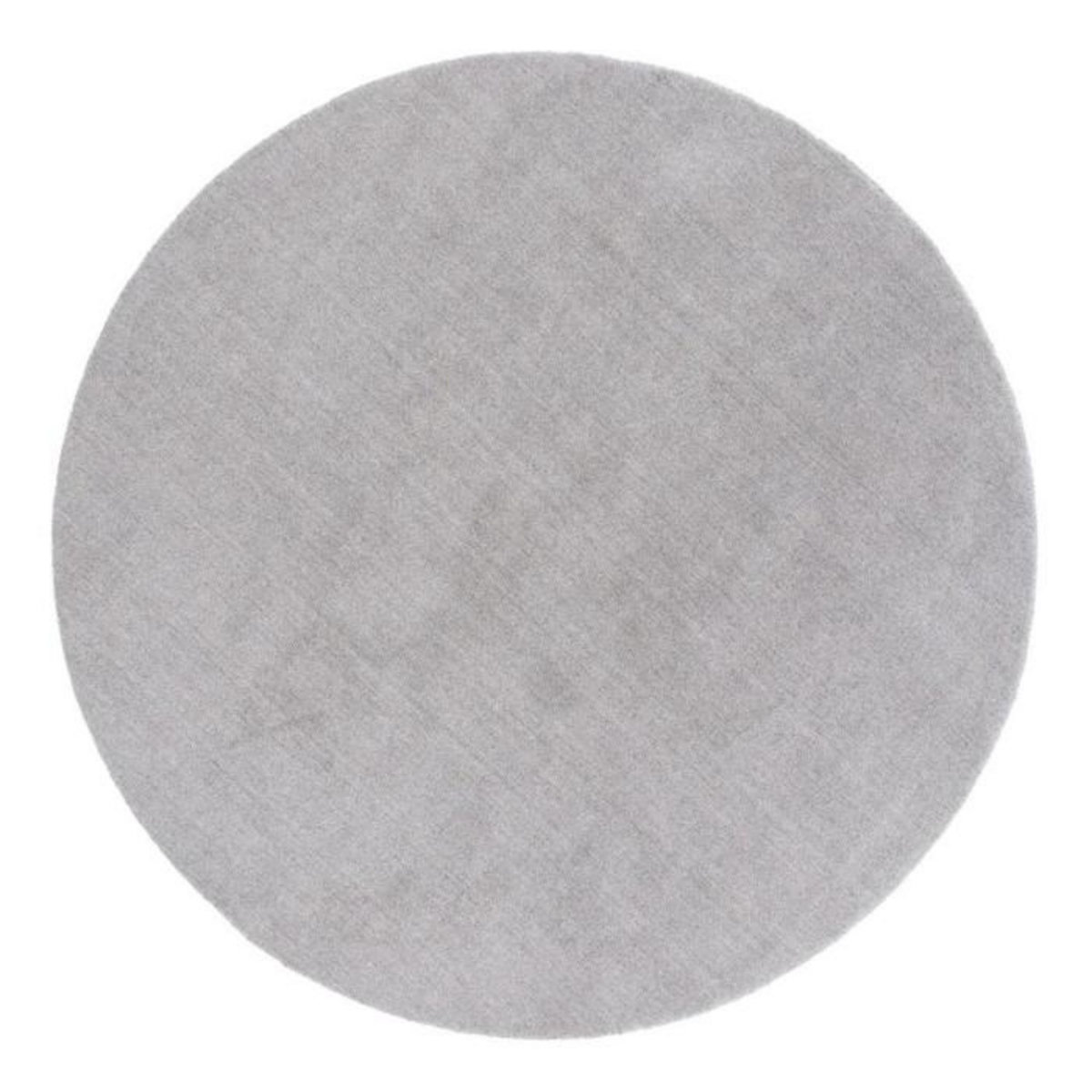 Paris Prix Tapis Déco Rond en Laine  Ulla  200cm Gris Clair
