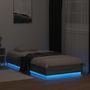 Voir la diapositive 5 : VIDAXL Cadre de lit sans matelas avec lumieres LED 90x200 cm