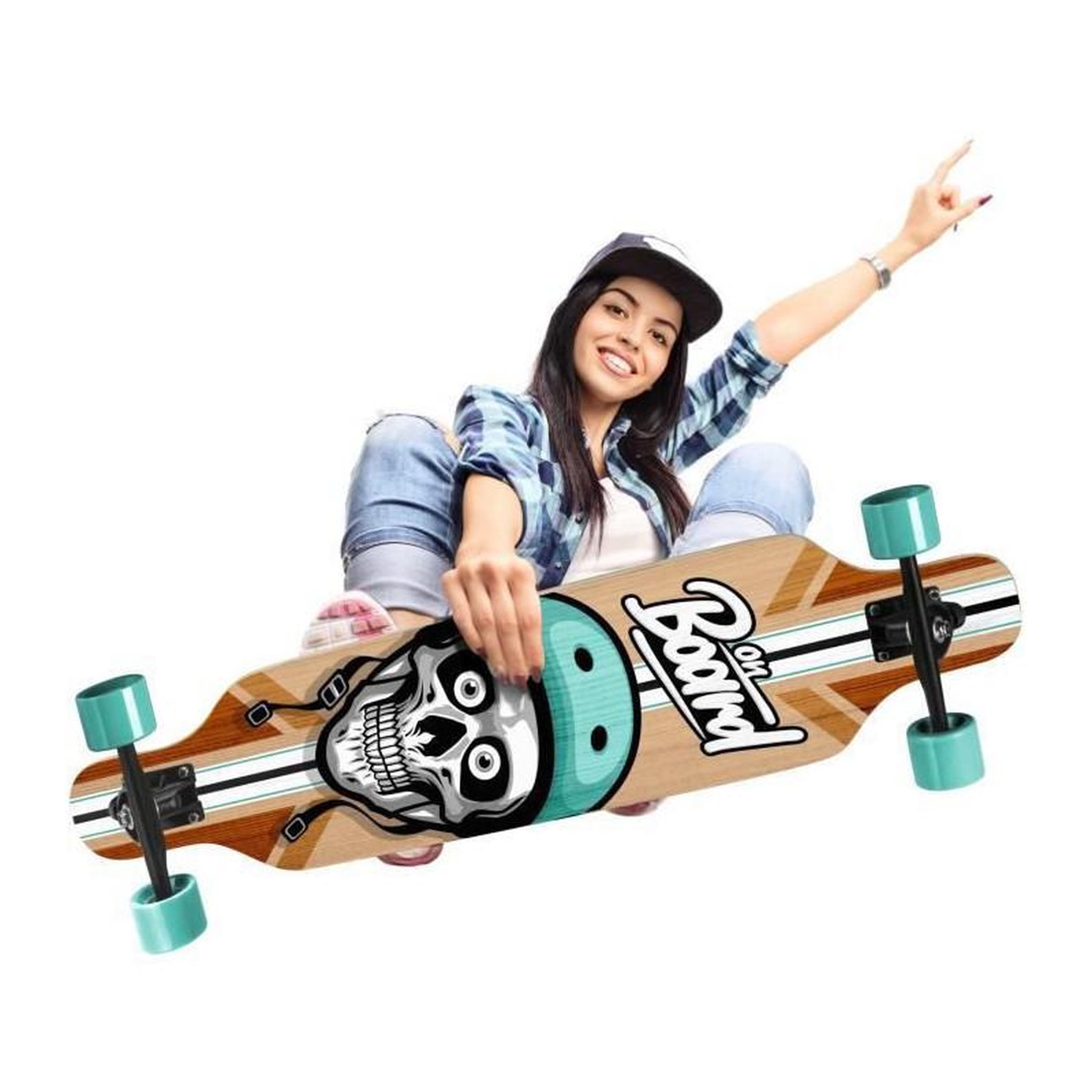 Voir la diapositive 3 : STAMP STAMP - Longboard 41 x 9 - Skids Control