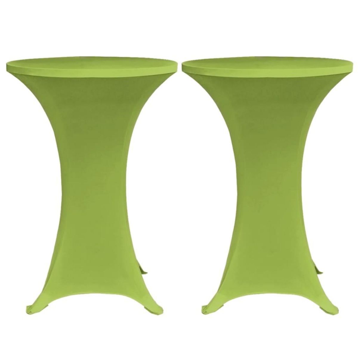 VIDAXL Housses de table extensible 4 pcs 60 cm Vert