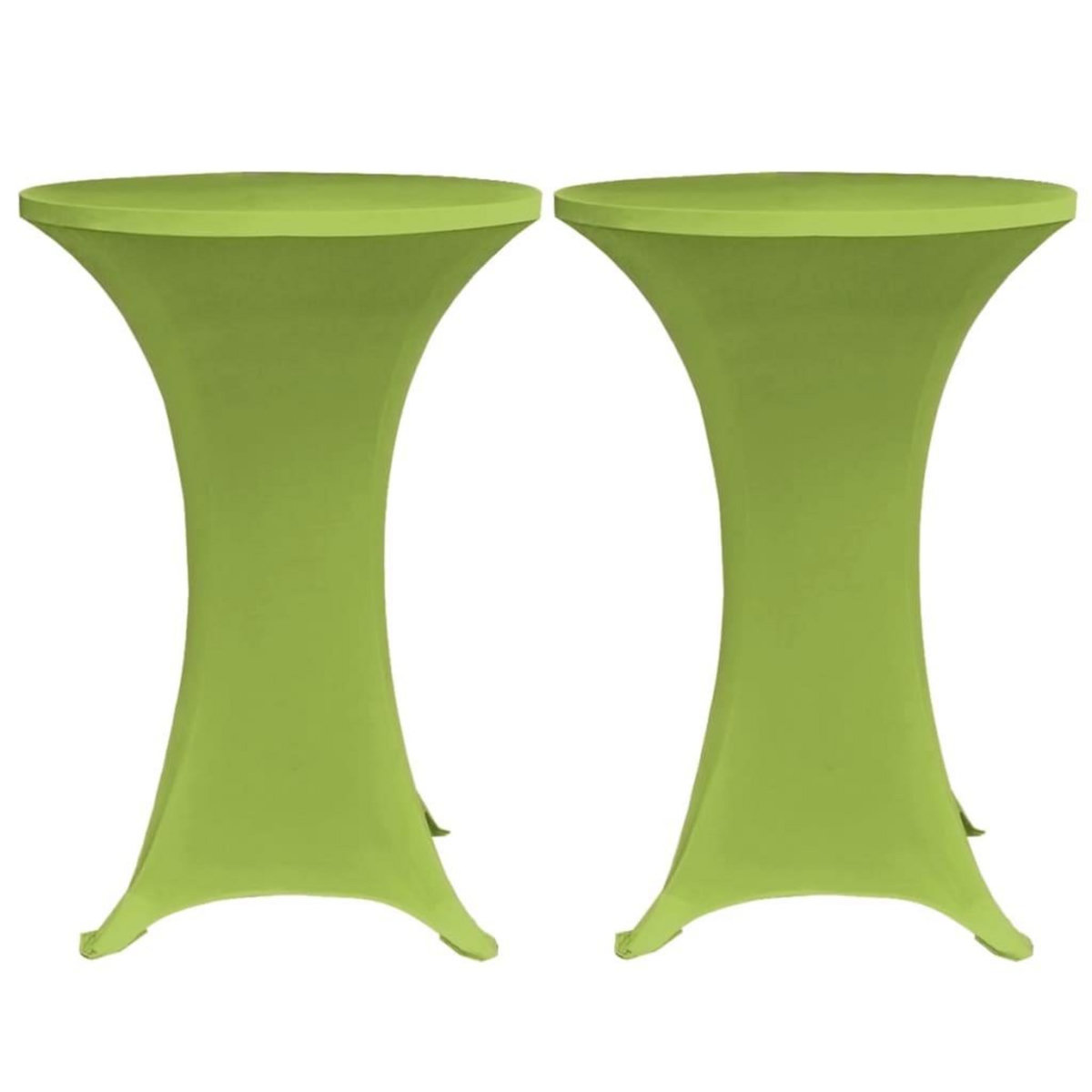 VIDAXL Housses de table extensible 4 pcs 60 cm Vert