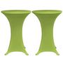 Voir la diapositive 3 : VIDAXL Housses de table extensible 4 pcs 60 cm Vert