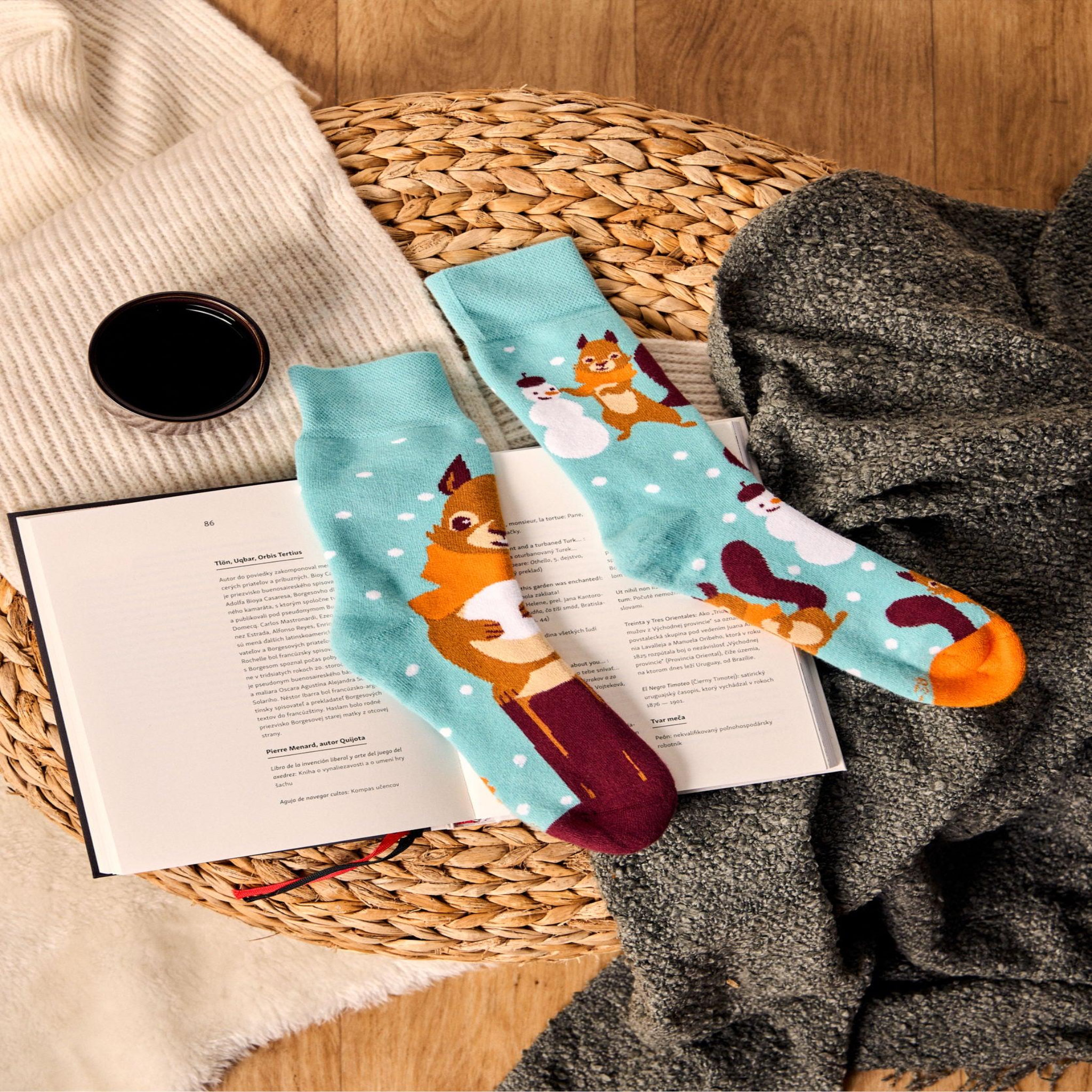 Voir la diapositive 5 : DEDOLES Chaussettes chaudes écureuil d'hiver