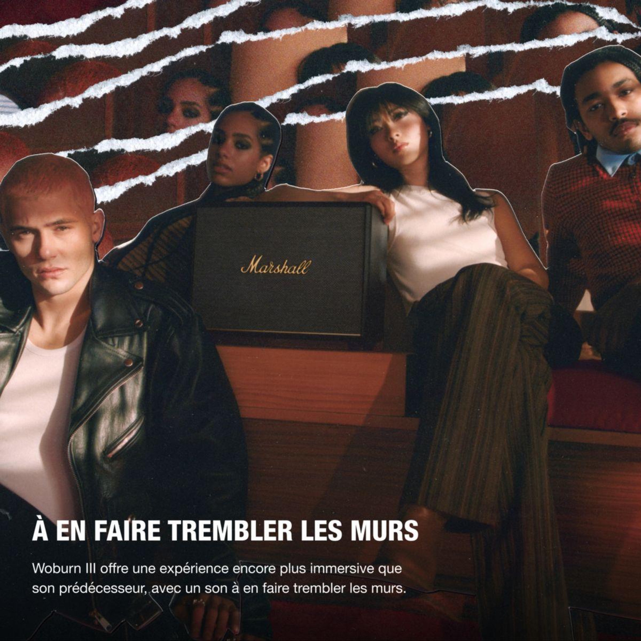 Voir la diapositive 2 : MARSHALL Enceinte résidentielle woburn iii noir