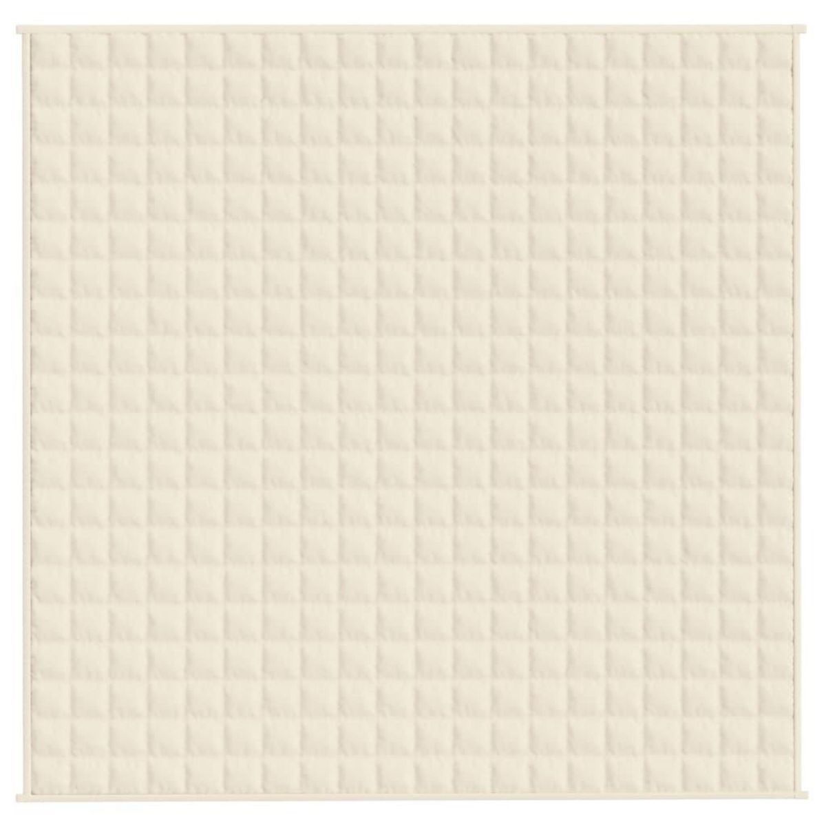 VIDAXL Couverture lestee Creme clair 200x200 cm 9 kg Tissu