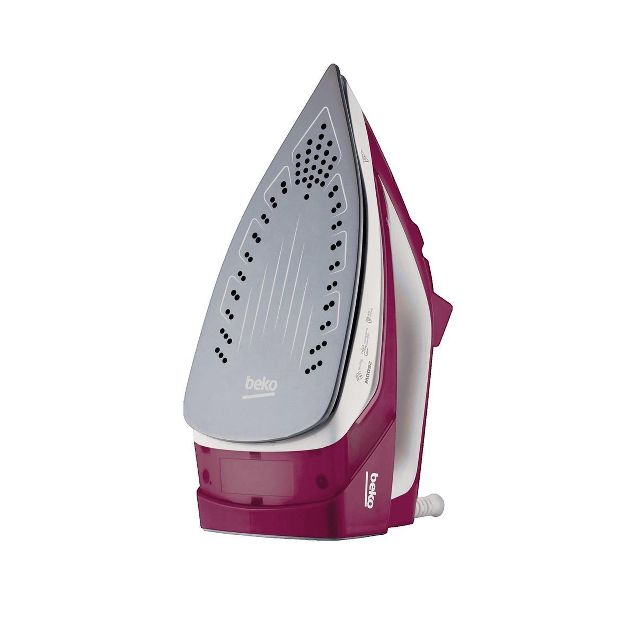 Voir la diapositive 3 : Beko Fer à repasser Beko SIM3126R avec semelle céramique et vapeur puissante