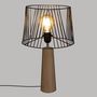 Voir la diapositive 3 : Paris Prix Lampe à Poser Design  Joe  46cm Noir