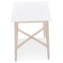 Voir la diapositive 4 : Paris Prix Table de Bar Scandinave  Hakido  105cm Blanc