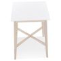 Voir la diapositive 4 : Paris Prix Table de Bar Scandinave  Hakido  105cm Blanc