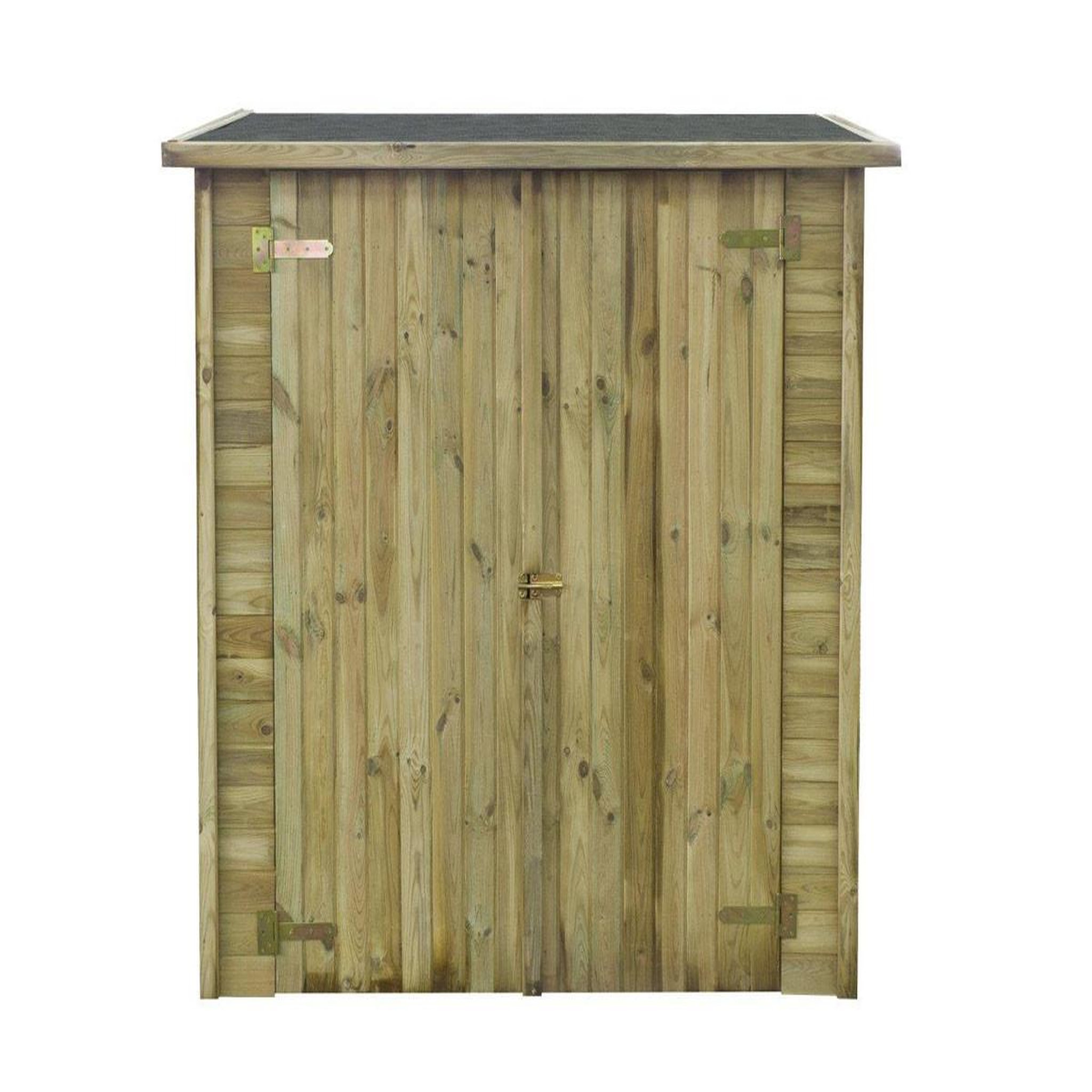 Voir la diapositive 2 : Habitat et Jardin ABRI JARDIN BOIS ADOSSABLE LIPKI - 1.79 X 0.90 X 1.78/1.87 m