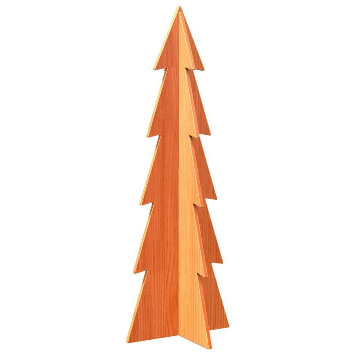 VIDAXL Arbre de Noël en bois pour decoration 112 cm bois de pin massif