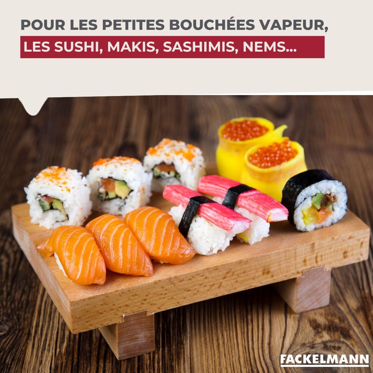 Fackelmann Lot de 10 paires de baguettes de 23cm en bambou Fackelmann Asia Line