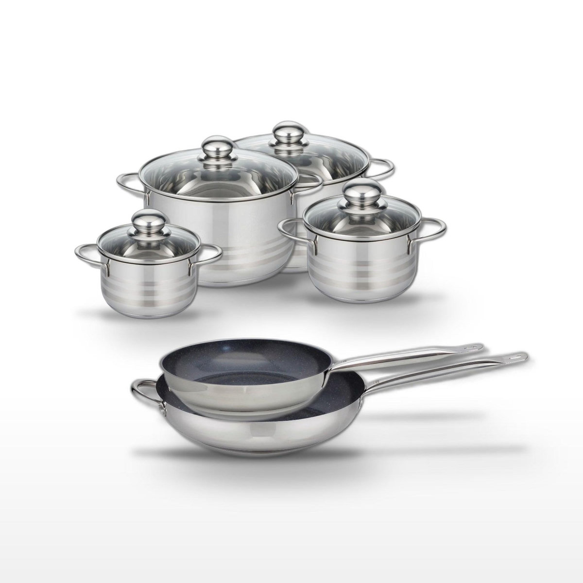 ELO Lot Poêles 28/32cm & Faitouts 14/16/20/24cm Elo Profi Therm Platinum