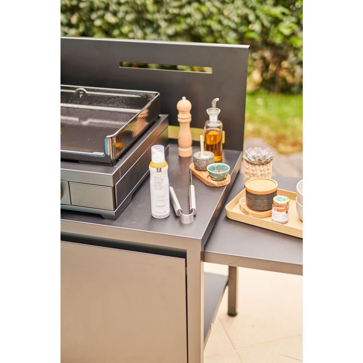 FORGE ADOUR Desserte plancha TRCAF N roulante crédence acier fermé no