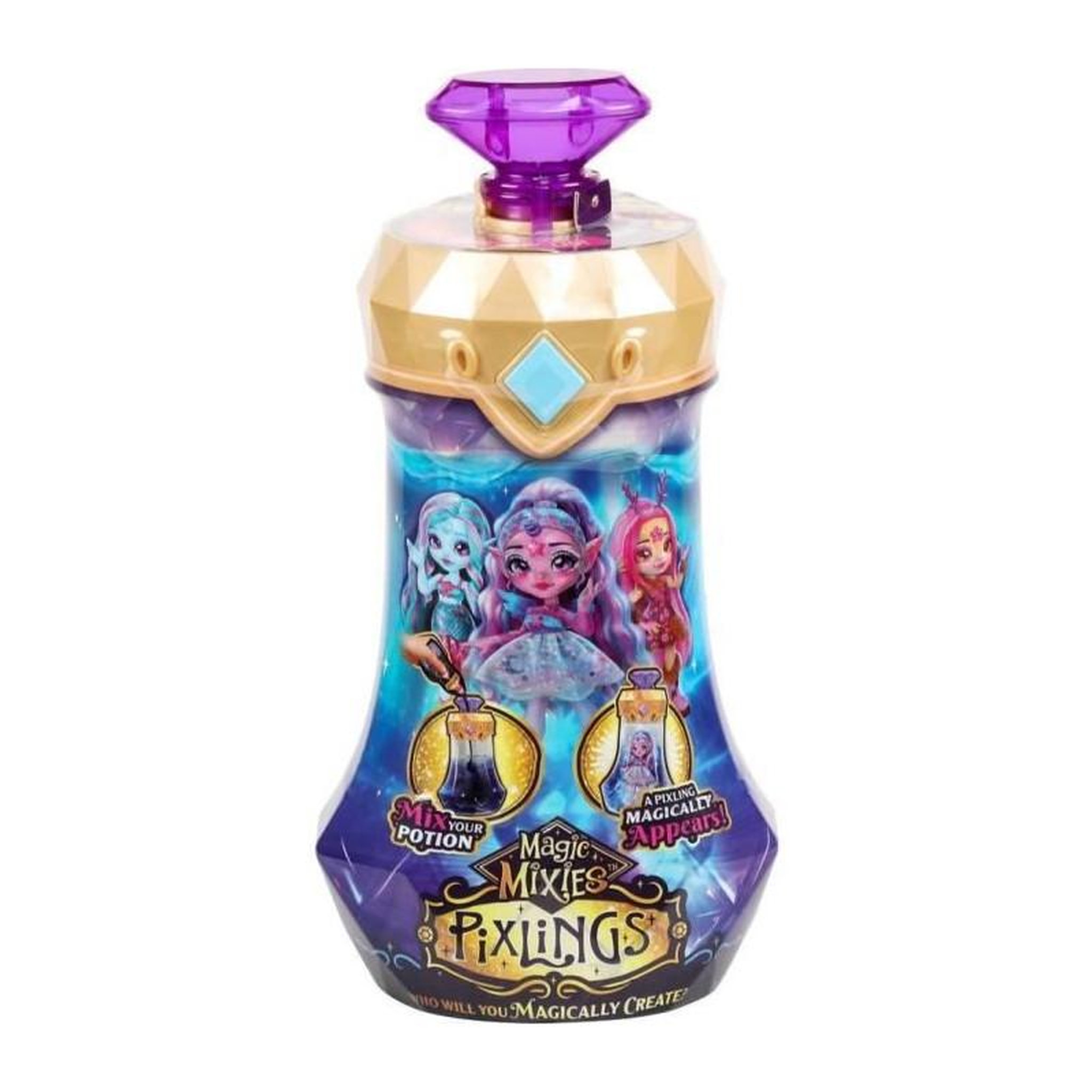 Voir la diapositive 3 : MOOSE TOYS Poupée Moose Toys Pixling Sirene irisé