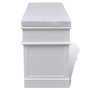 Voir la diapositive 5 : VIDAXL Banc d'entree et de rangement avec coussin 2 tiroirs Blanc