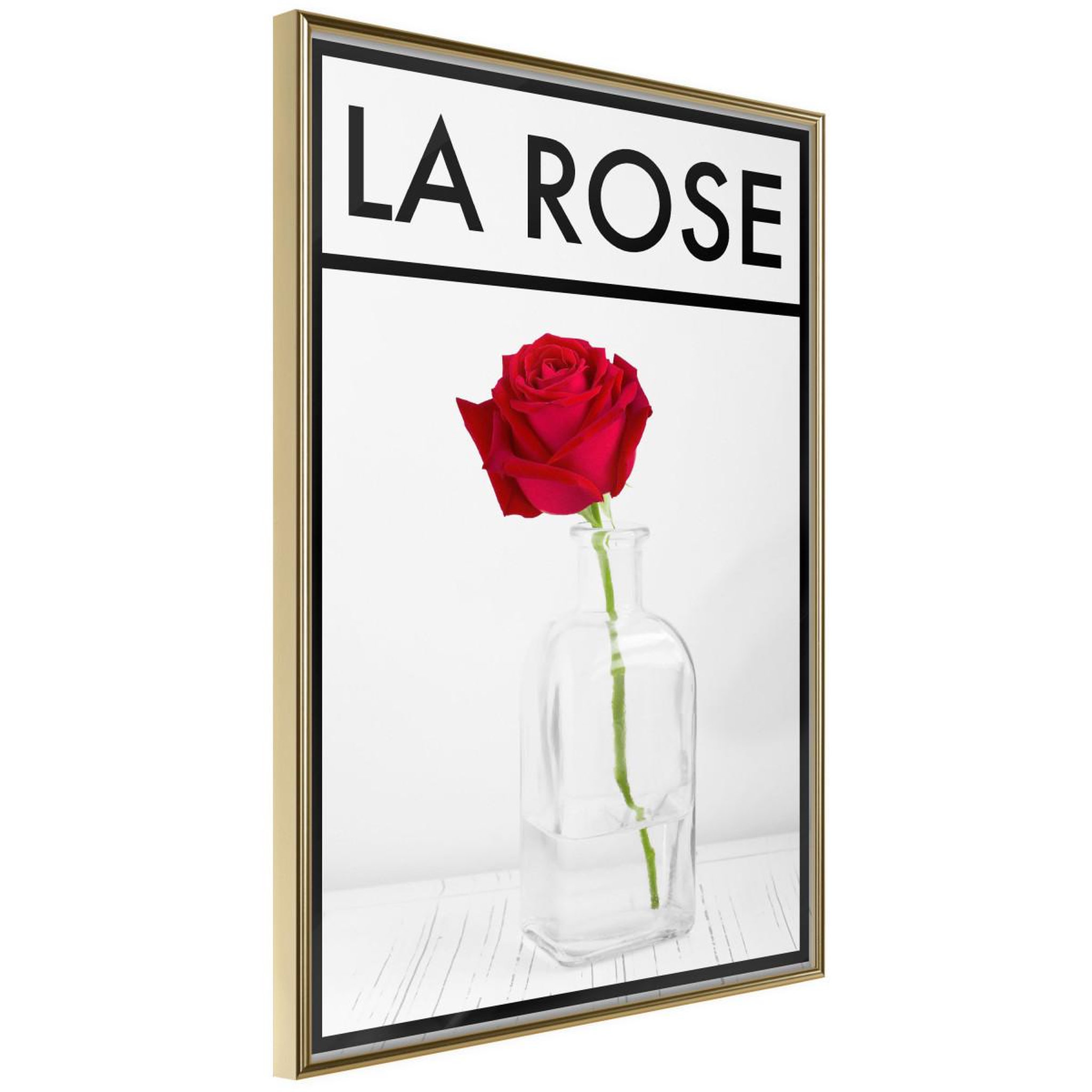 Paris Prix Affiche murale encadrée  rose in the vase