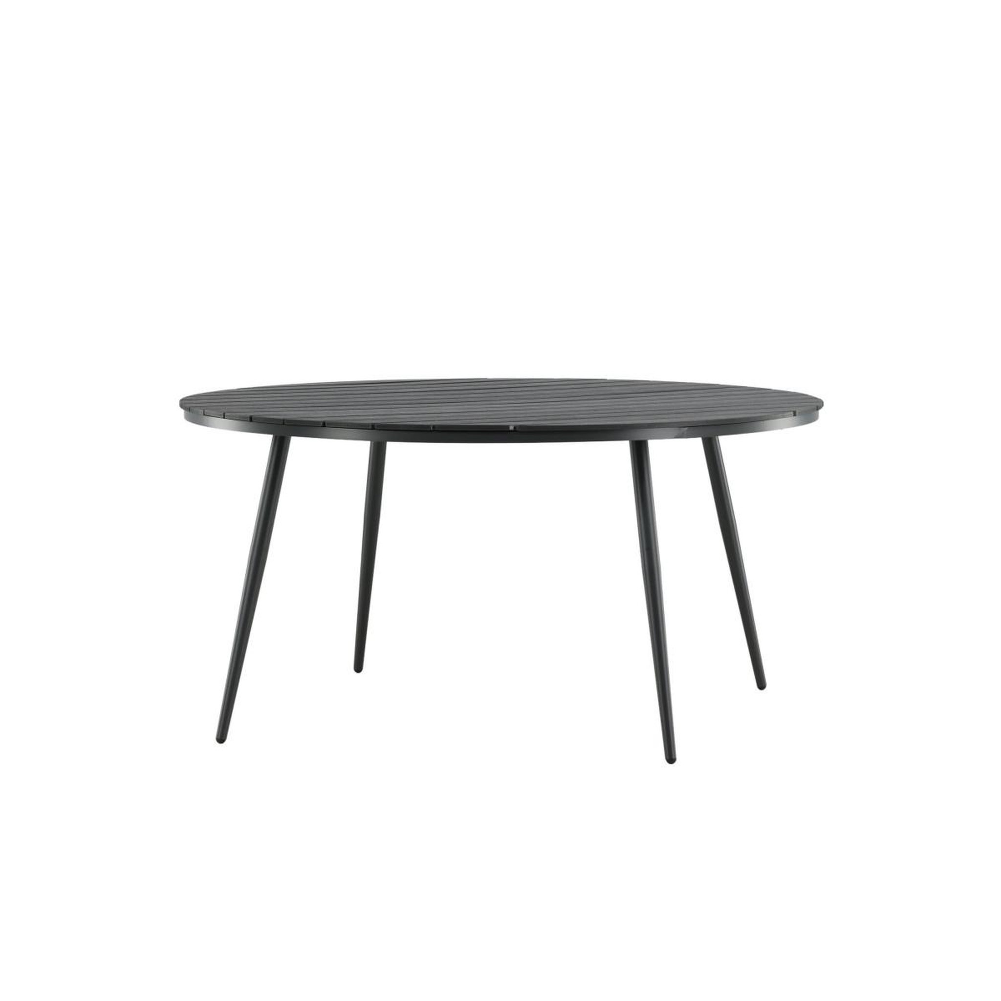 Voir la diapositive 3 : Paris Prix Table de jardin ronde  break  150cm noir